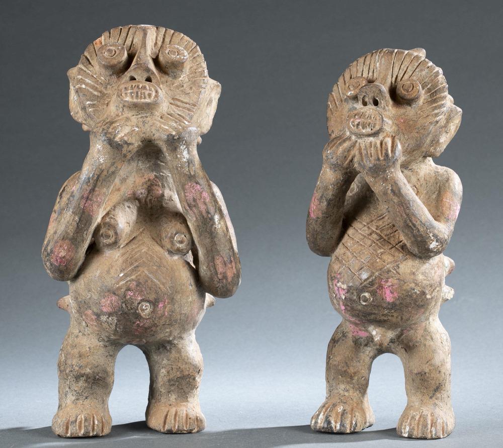 2 Mambila Style Ceramic Figures. 20th c. (1 of 7)