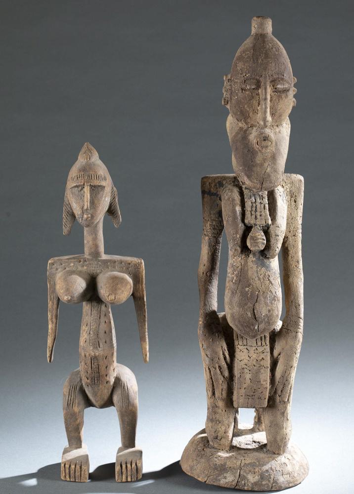 2 West African Style Wooden Figures. 20th c. (1 of 6)