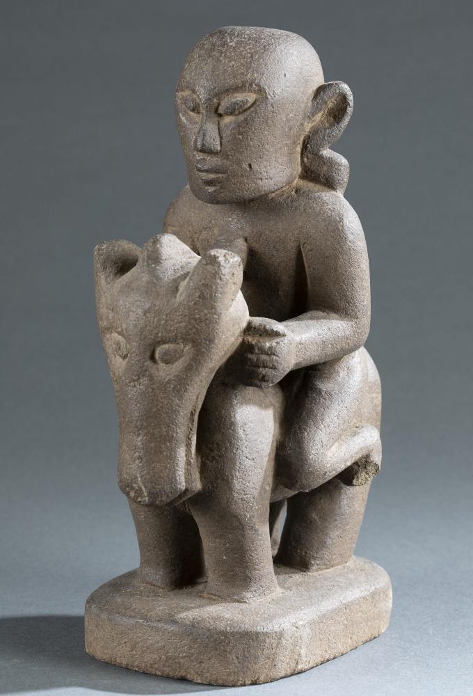 Indonesian Equestrian figure. 20th c. (1 of 5)