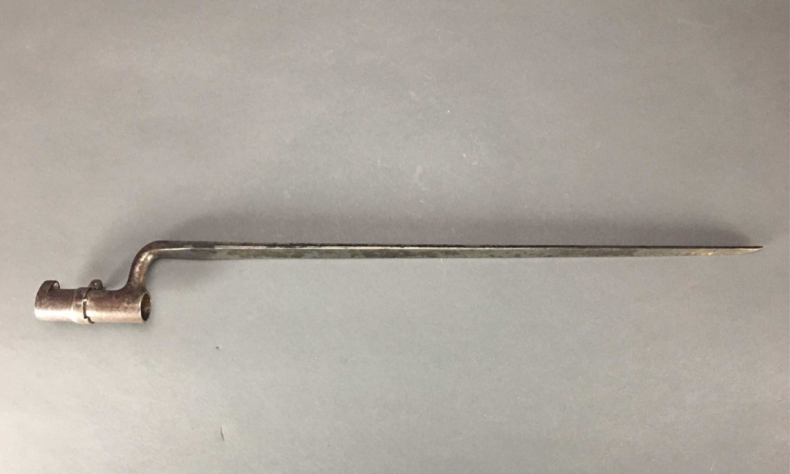 US Union M1855 Socket Bayonet.: [Edged Weapons] US M1855 socket bayonet. For the .58 caliber M1855, M1861, and M1863 rifle-muskets. Used by the Union Army during the Civil War. Marked "US" on ricasso. Blade: 18 1/4". Total length: 2