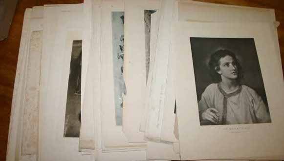 ~63 lithographs. [Ca. 1800s]. Landscape, etc.