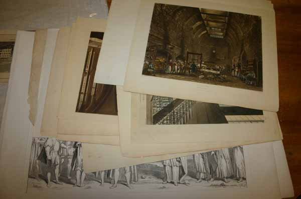 ~15 prints: Greek architecture & 18th-19th Centur