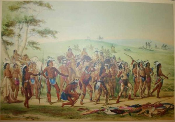6 Collotypes: George Catlin's... Indian Portfolio - 6
