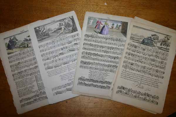~44 items: ~20 Mtd color plates [C. 1869] + other - 2