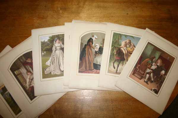 ~44 items: ~20 Mtd color plates [C. 1869] + other - 3