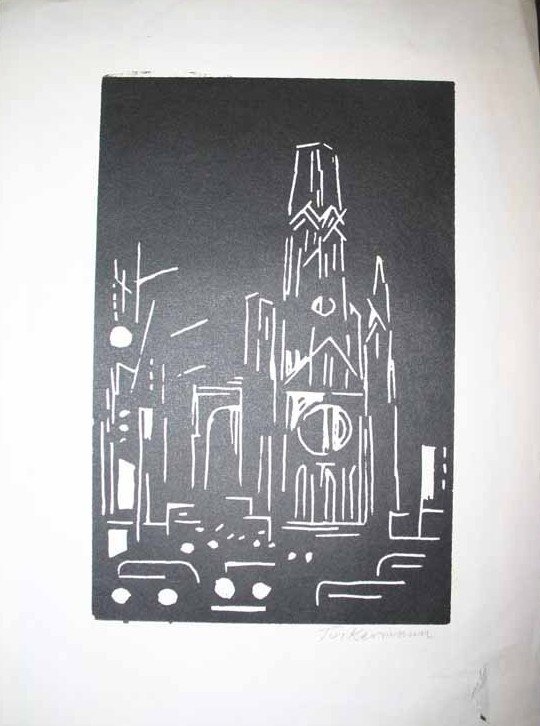 16 prints: Portraits, landscape, abstract images. - 4