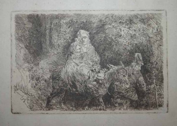 Rembrandt, ''The Flight into Egypt, The Holy....'