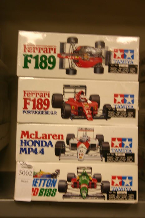 Group of 4 Model Kits. Tamiya, Benetton Ford