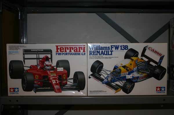 Group of 4 Model Kits. Tamiya, Ferrari F189 P - 2