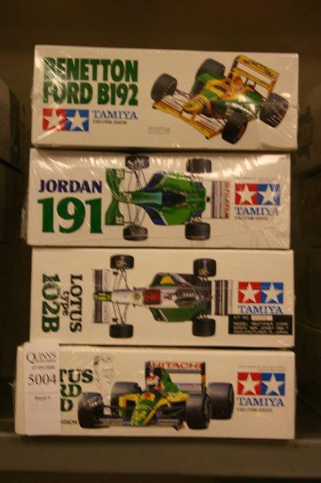 Group of 4 Model Kits. Tamiya, Lotus type 102
