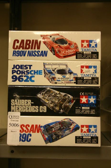 Group of 4 Model Kits. Tamiya, Sauber-Mercede
