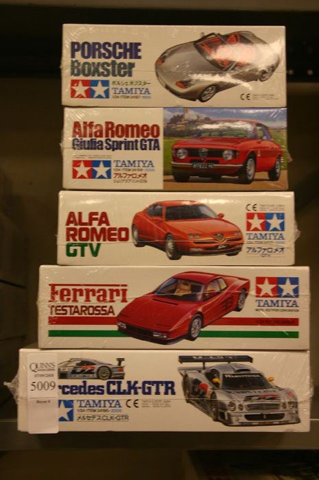 Group of 4 Model Kits. Tamiya, Alfa Romeo Giu