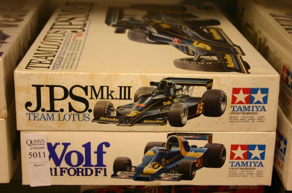Two Tamiya Model Kits. Tamiya, Team Lotus J.P