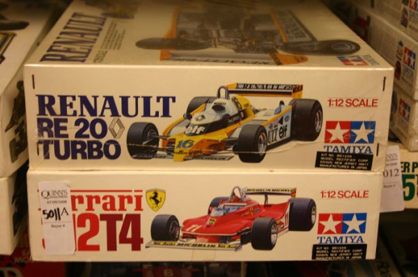 Two Tamiya Model Kits. Tamiya, Ferrari 312 T4