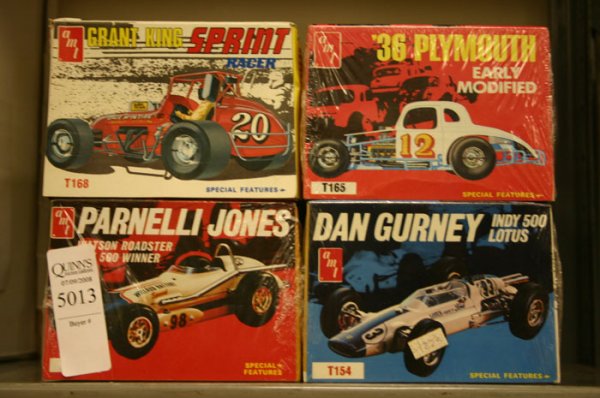 Group of 4 Model Kits. AMT, Indy 500 Lotus, D