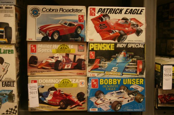 Group of 6 Model Kits. AMT, Olsonite Eagle, B