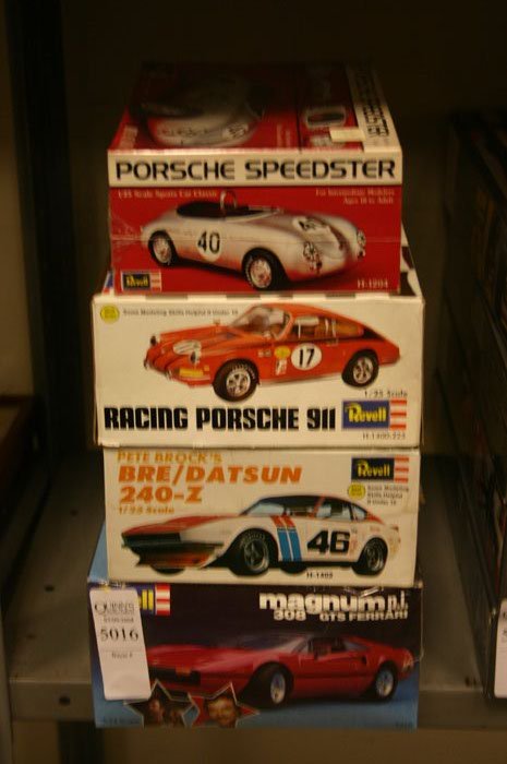 Group of 4 Model Kits. Revell, Racing Porsche