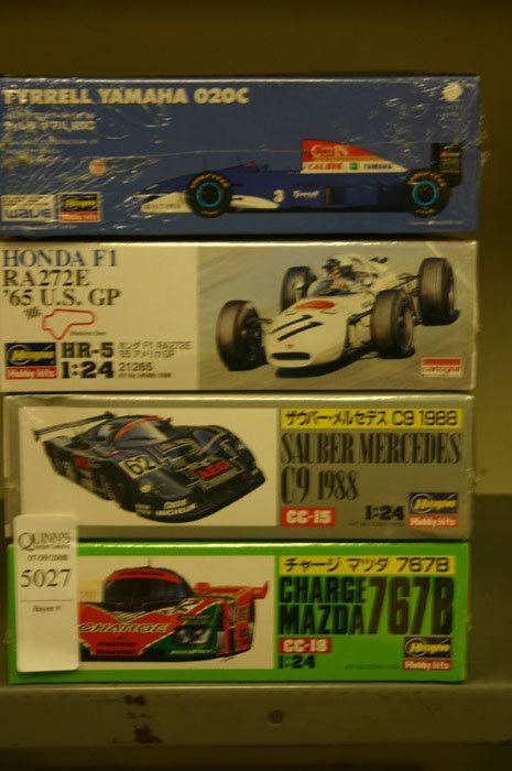 Group of 4 Model Kits. Hasegawa, Honda F1 RA