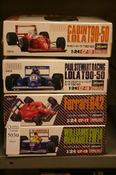 Group of 4 Model Kits. Hasegawa, Cabin Lola T