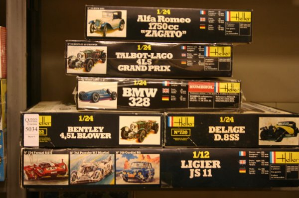 Group of 6 Model Kits. Heller, Delage D.8SS,