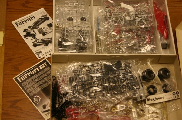 Three Protar model kits. Protar, Ferrari 312 - 2
