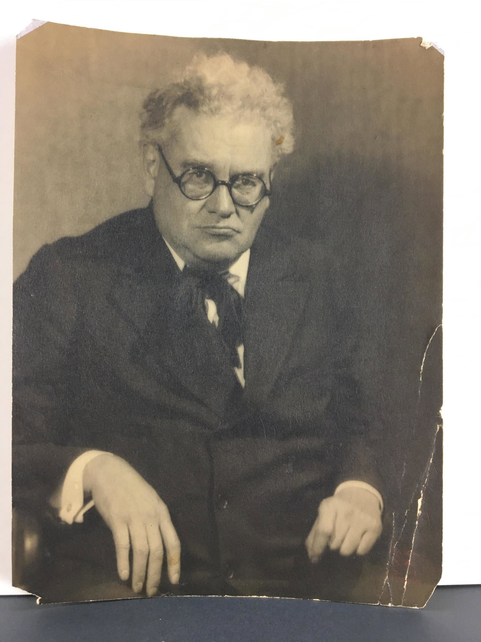 Man Ray. Photo of Robert Winthrop Chanler. c. 1929: Man Ray (American, 1890-1976). Robert Winthrop Chanler. c. 1929. Signed by Man Ray l.r. in red. With inscription by Chanler etched in (originally in pencil?): â€œTo [?] May his exhibition in Paris