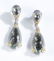 Judith Ripka, sterling and prasiolite earrings.