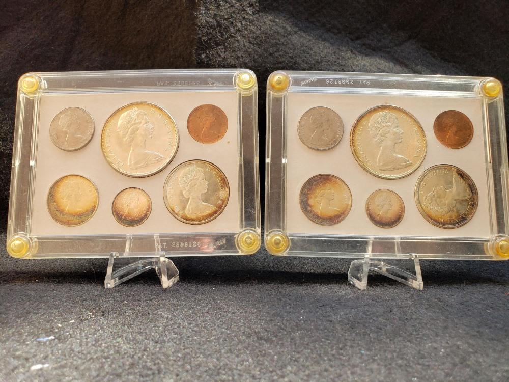 2 Canadian Centennial Coin Sets (1 of 2)
