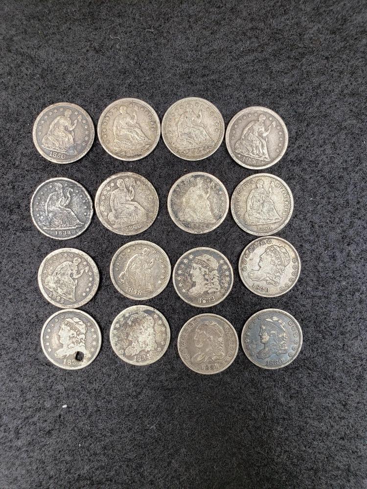 16 Half Dimes (1 of 3)