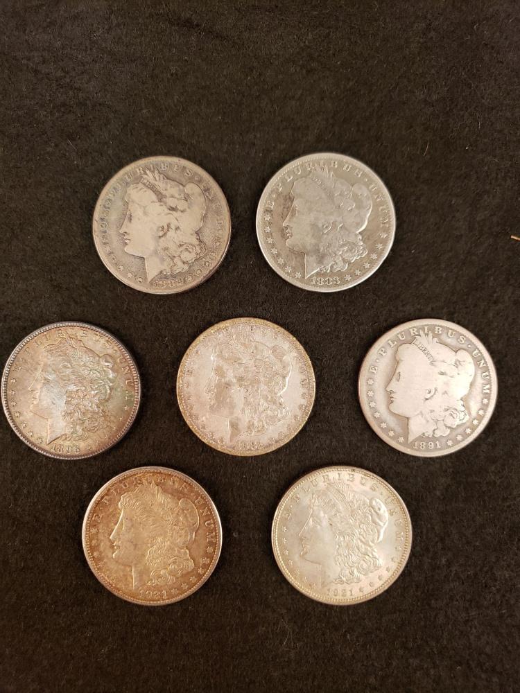 7 Morgan Dollars (1 of 2)