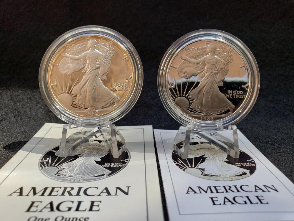 2 American Eagle Proof coins (1 of 4)