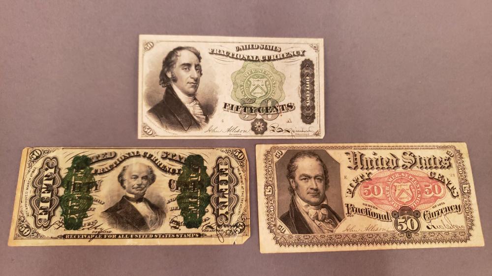 3 50 Cent Fractional Notes (1 of 2)