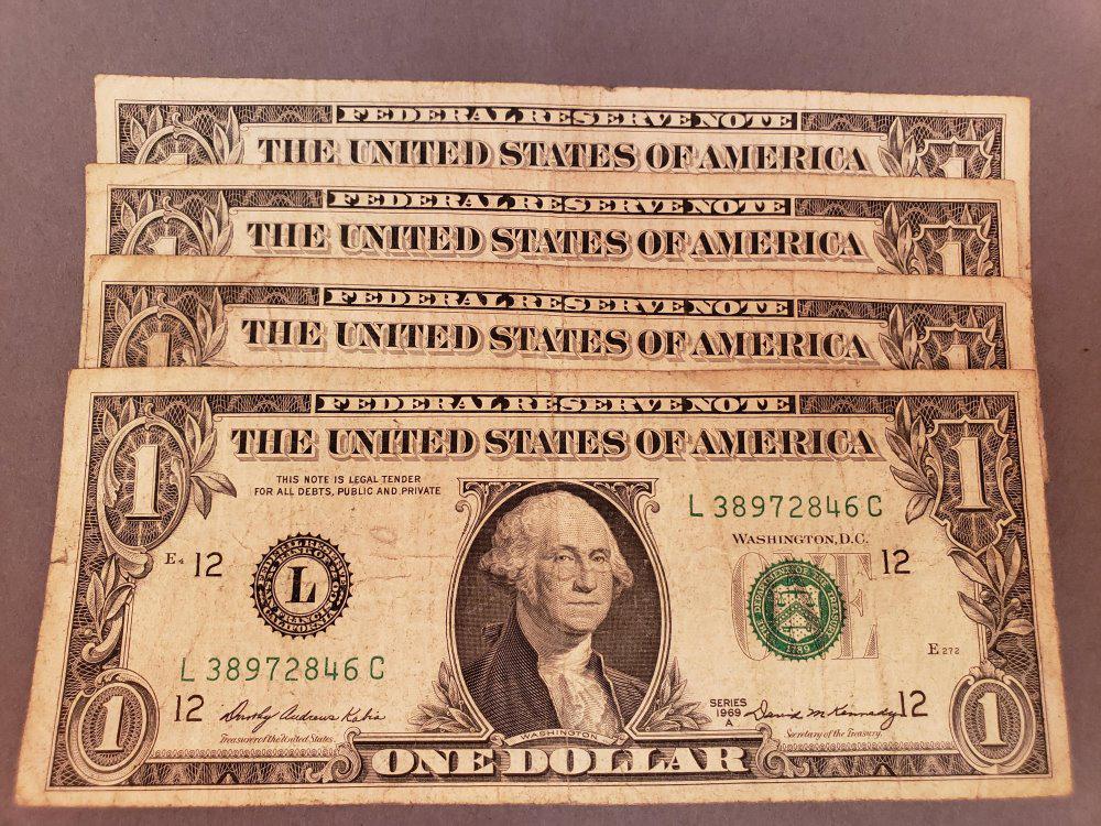 44 One Dollar Bills (1 of 7)