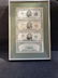 2 Framed Sets of $5 Bills