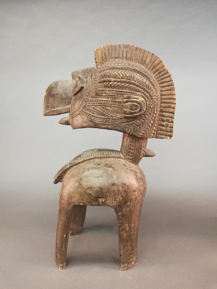 Baga Nimba Style Headdress. 20th c.: A Baga Nimba style headdress. 20th century. Wood. West Africa. 39" x 13" x 23 3/4".