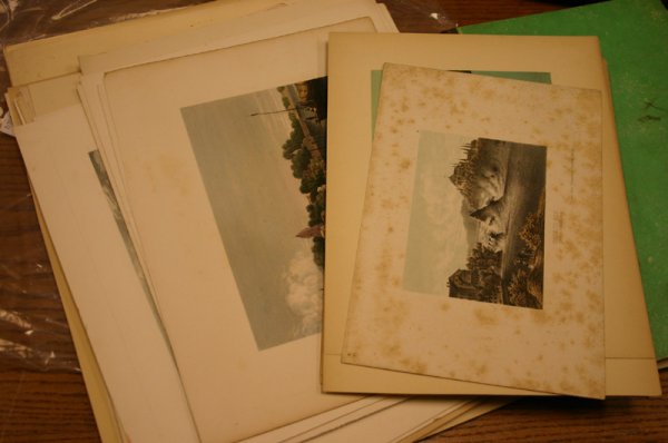 ~161 lithos & engravings: architecture, landscape