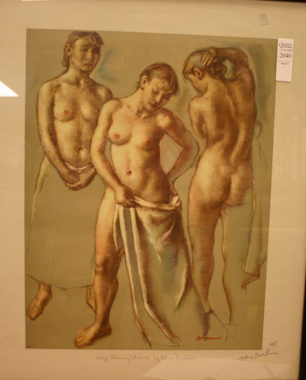 Brackman, offset litho, ''Study- Morning Interlud