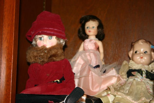 3 Dolls: American Character, Effanbee, 1 other: 3 Dolls: Vinyl American Character, 10.5'' Vinyl Effanbee, 15''. Other doll is either wood or composition, 11.5''.