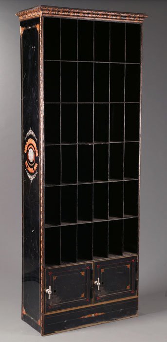 Court House metal safe cabinet Geo. Barnard & Co.