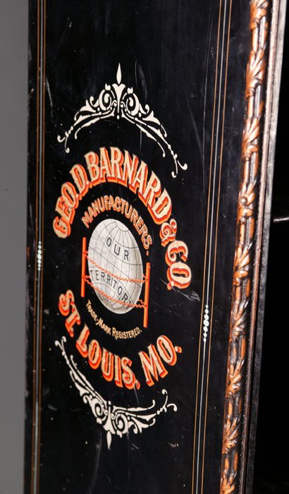 Court House metal safe cabinet Geo. Barnard & Co. - 3