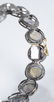 3 Pieces of jewelry with moonstones and diamonds. - 7