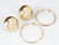2 Pairs 14k gold earrings. - 2