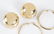 2 Pairs 14k gold earrings. - 4