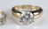 4 14k and Cubic zirconia rings. - 2