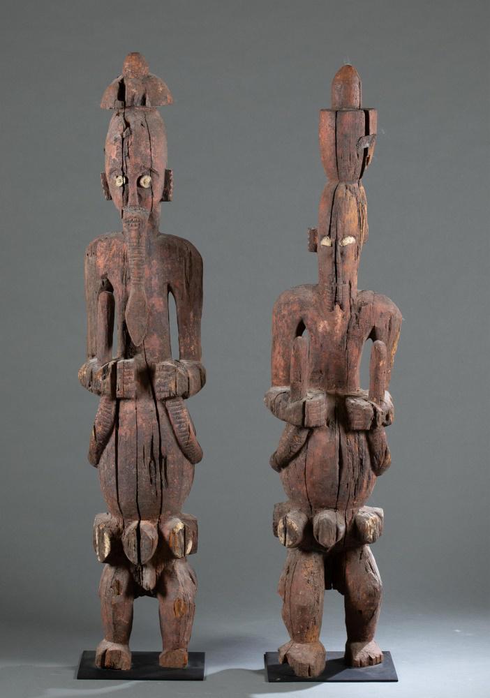2 Oron Style Figures, 20th c. (1 of 8)