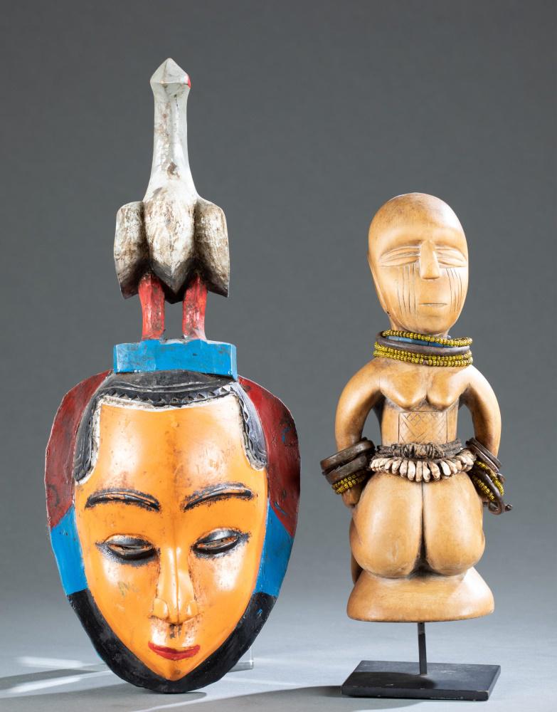 2 West African Style Figural Objects, 20th c. (1 of 13)