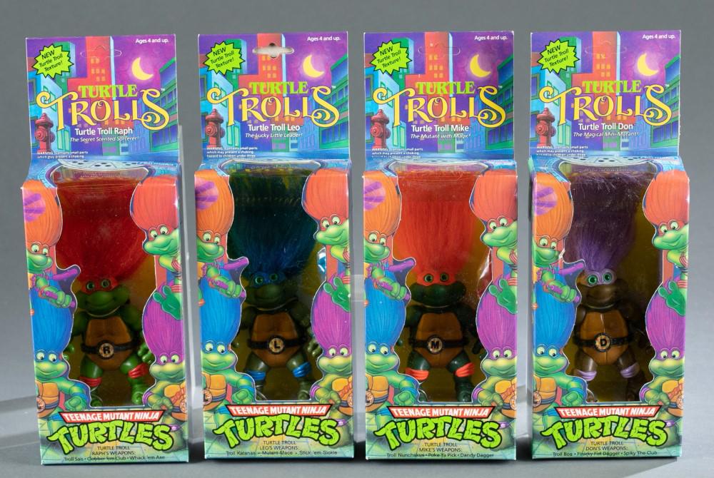 4 TMNT Turtle trolls, 1992. MOC. (1 of 5)