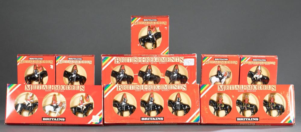 9 boxes vintage Britains Ltd. cavalry soldiers MIB (1 of 5)