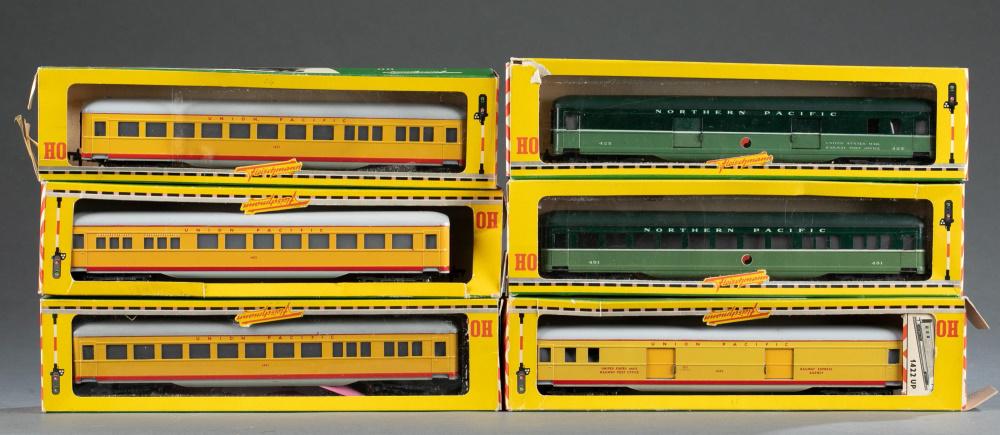 Six Fleischmann HO Scale U.S. passenger cars OB (1 of 3)