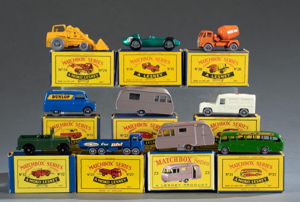10 1954-1965 Matchbox by Lesney vehicles, OB. (1 of 9)